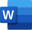 Microsoft Office Word Logo 64px